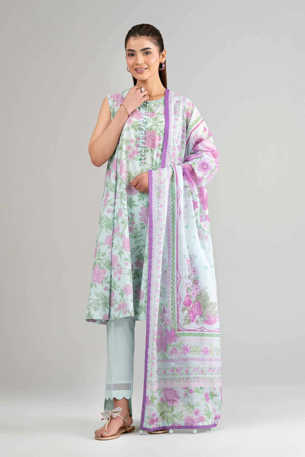 Nishat 3 Piece - Digital Printed Suit - 42601503