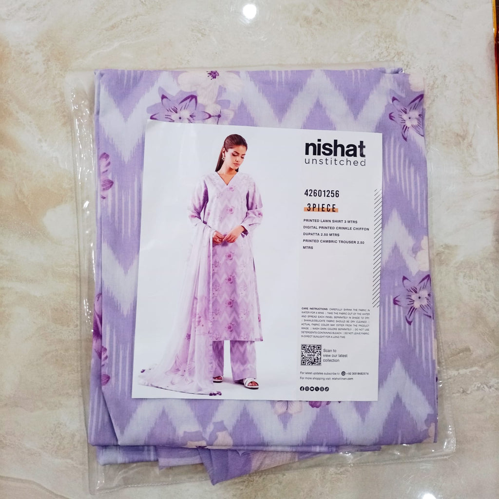 Nishat 3 Piece - Digital Printed Suit - 42601256