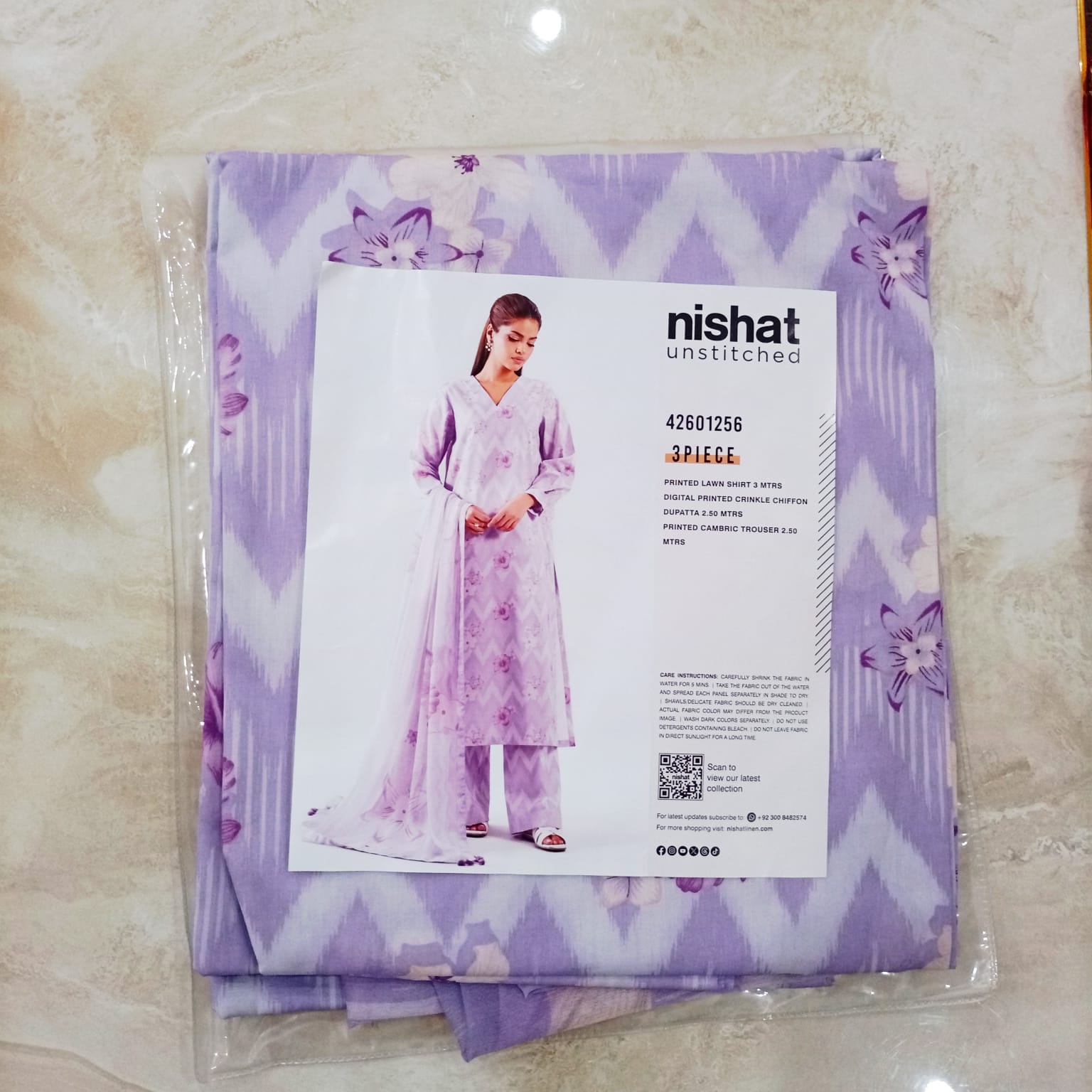 Nishat 3 Piece - Digital Printed Suit - 42601256