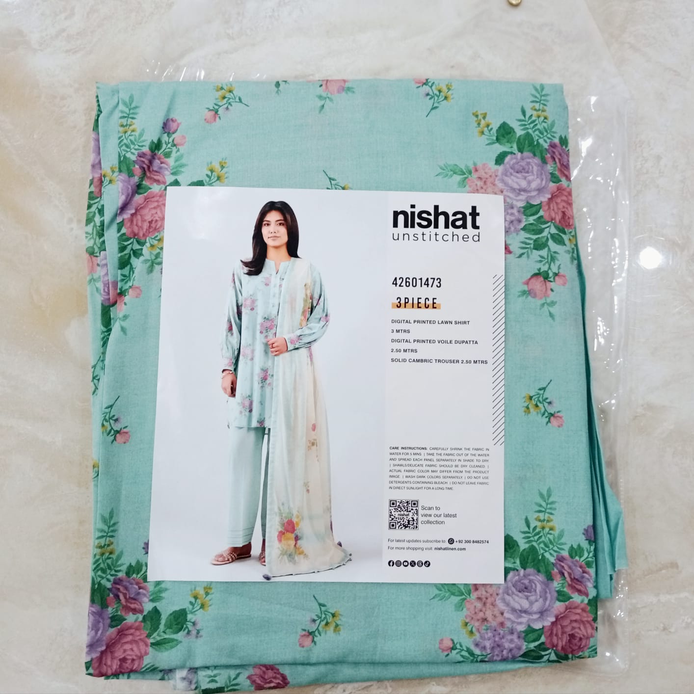 Nishat  3 Piece - Digital Printed Suit - 42601473