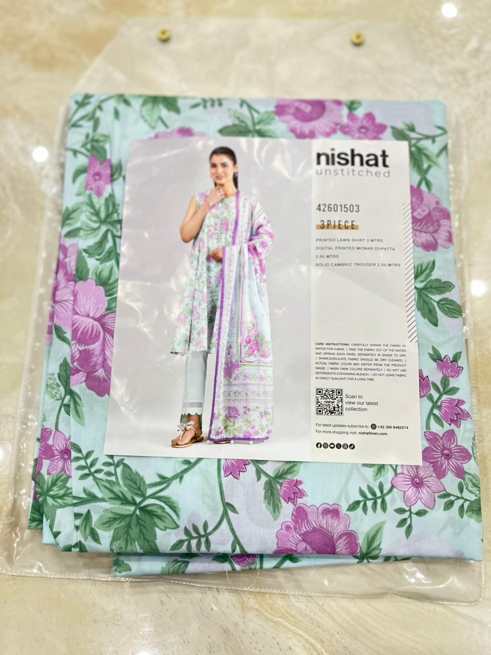 Nishat 3 Piece - Digital Printed Suit - 42601503