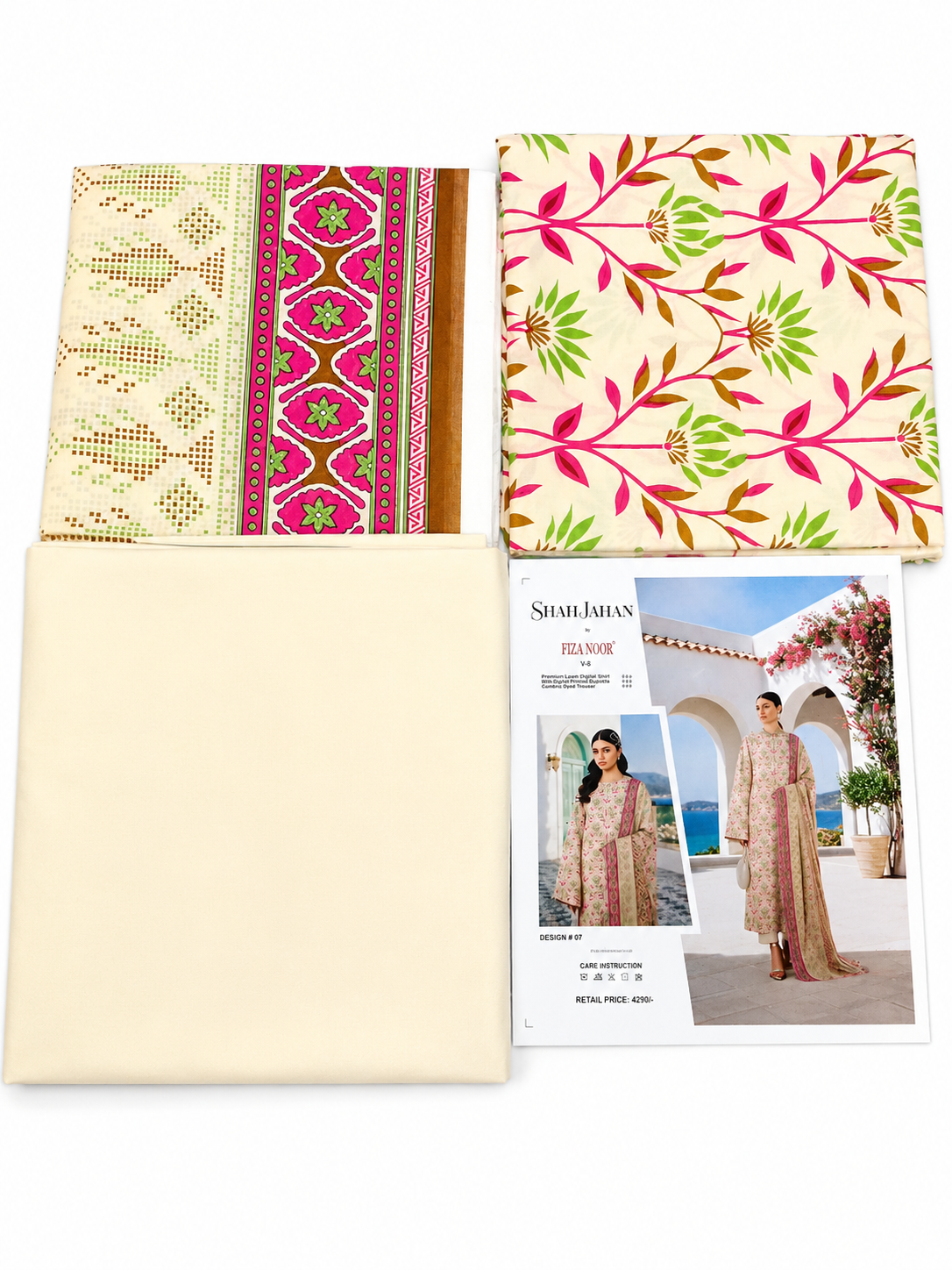 3 PC printed lawn suit by Fiza Noor