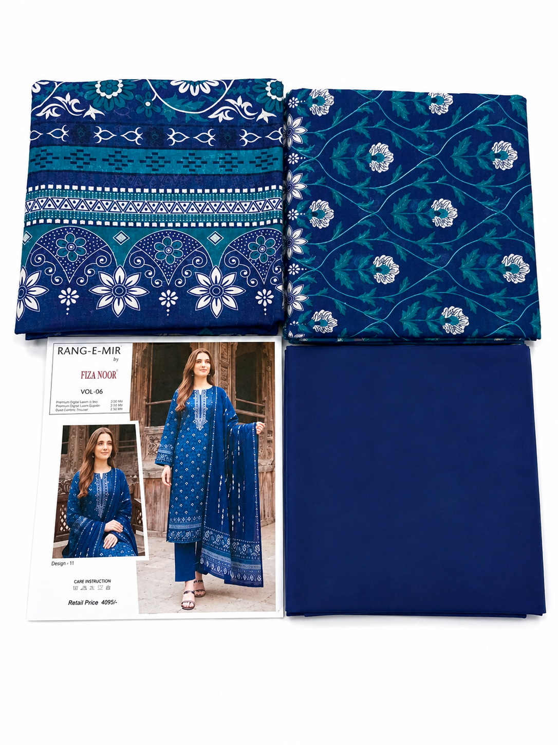 3 PC printed lawn suit by Fiza Noor